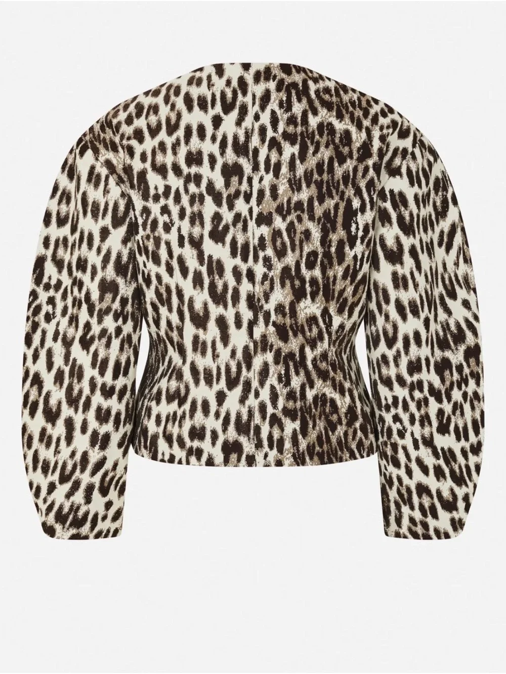 Baum und pferdgarten Leopard-Print Bomber Jacket - Brown & Cream NWT